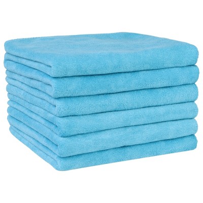 Unique Bargains Cleaning Absorbent Microfiber Quick Drying Kitchen Towels 6 Pcs