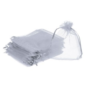 Unique Bargains Drawstring Mini Gift Candy Christmas Party Wedding Organza Bags 50 Pcs - 1 of 4