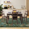 Acekool Washable 8x10 Floral Area Rug - Non-Slip, Soft & Machine Washable for Living Room, Bedroom, Green - 3 of 4