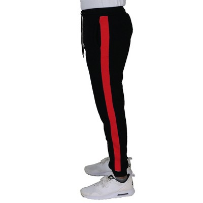 Galaxy By Harvic Men's Modern Fit Fleece-Lined Jogger Sweatpants With Side Stripe Trim Design
