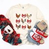 Simply Sage Market Women's Coquette Christmas Chicken Long Sleeve Garment Dyed Tee - 3 of 4