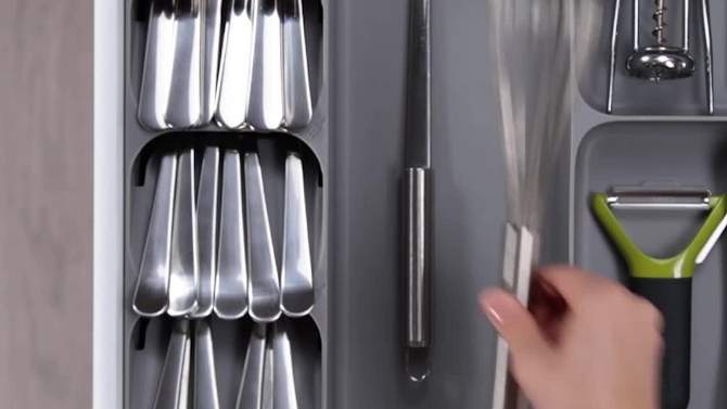 Joseph Joseph DrawerStore Large Compact Cutlery Organizer - Gray, 2 of 7, play video