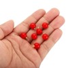 Unique Bargains Beautiful Designer DIY Jewelry Making Faux Pearl Pendants 150 Pcs Gold Red 0.39" - 4 of 4