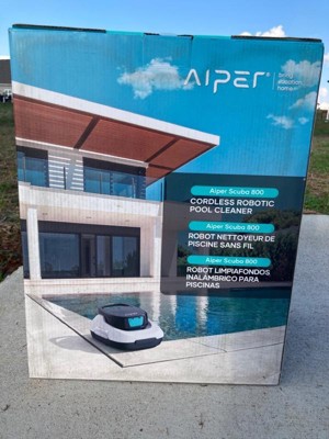 Aiper Scuba 800 Cordless Robotic Pool Vacuum - White & Gray : Target