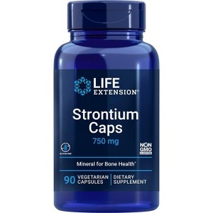 Strontium Caps 750 mg by Life Extension  -  30 VegCap - 1 of 2