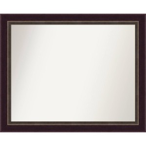 32" x 26" Signore Bronze Wood Wall Mirror: Amanti Art, Rectangular, Modern Decor, No Assembly Required - 1 of 4