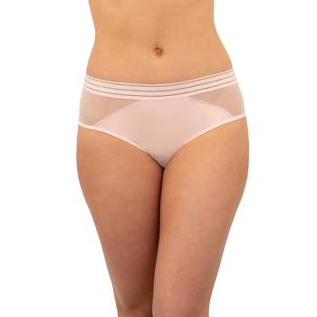 Curvy Couture Women's Mesh High Cut Brief Panty Saffron 3x : Target