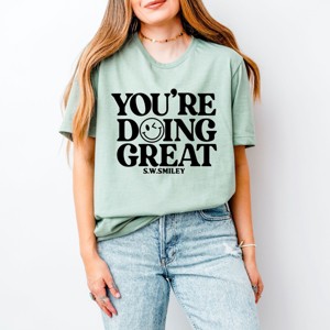 Simply Sage Market S.W.Smiley You're Doing Great Smiley Short Sleeve Tee - 1 of 4