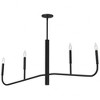 Dainolite Eleanor 4 - Light Chandelier in  Matte Black - 2 of 3