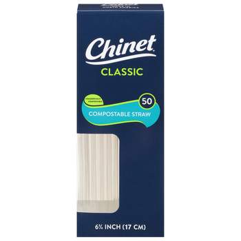 Chinet Compostable Straws - 50ct