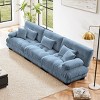 3-Seater Sectional Sofa Deep Seat Sofa Couch Chenille Soft Comfy Upholstered Sofa for Living Room, Apartment-Tanpinhause - 4 of 4