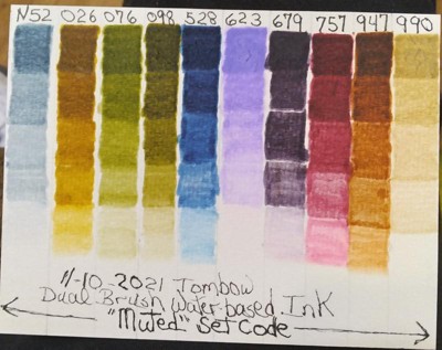 Tombow 10ct Dual Brush Pen Art Markers - Muted : Target