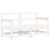 vidaXL Garden Corner Sofa White Solid pine wood, Plywood - 2 of 4