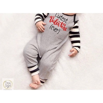 Boy's Baby Boys Cutest Valentine Ever Romper - Tesa Babe