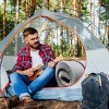 Syemin Camping Sleeping Pads 4 Inch Thick Memory Foam Camping Mattress Sleeping Pad, Portable Floor Mat Roll up Futon Mattress, Gray, 63"*26"*4" - 2 of 4