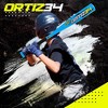 Ortiz34 Youth T-Ball Set, 25" Aluminum Bat (-10 Drop), Foam Core T-Ball, 9" Lightweight Glove, Graffiti Print (Blue/Black) - 4 of 4