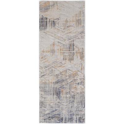 Laina Transitional Abstract Tan/Ivory/Gray Area Rug