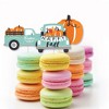 Big Dot of Happiness Happy Fall Truck - Dessert Cupcake Toppers - Harvest Pumpkin Party Clear Treat Picks - Set of 24 - 3 of 4