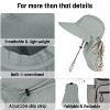 Tirrinia Women's Wide Brim Sun Hat with Floral Scarf, Foldable UV 50+ Protection Sun Cap for Outdoor Garden Beach Hiking Travel, Summer Essentials - 4 of 4