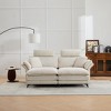GDFStudio Wila 85.83'' Modern Corduroy Upholstered Sectional Sofa with 2 Ottomans - 2 of 4