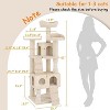 Tall Cat Tree Tower for Large Indoor Cats, Multi-Level Condo with Plush Perch & Sisal Posts - 2 of 4