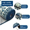 Coucheta Vintage Washable Area Rugs, Non-Slip Low Pile with Rubber Backing for Living Room, Bedroom, Kitchen, Home Office Decor,Multi-Color & Size - 3 of 4