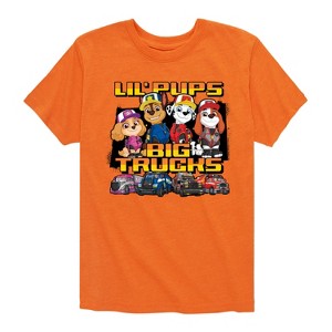 Boys' - Paw Patrol - Lil Pups Big Trucks Short Sleeve Graphic T-Shirt - 1 of 4