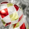 6"H & 4.25"H Sullivans Christmas Checkered Ornament Set of 2  Multicolor - 2 of 2