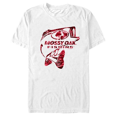 Men's Mossy Oak Red Fish Classic Logo T-Shirt - White - 3X Large