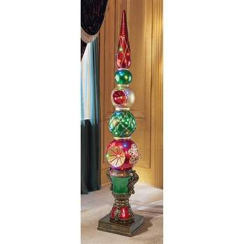 Design Toscano Ornament Topiary Illuminated Holiday Statue