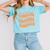 Simply Sage Market Women's Forever Chasing Sunsets Wavy Short Sleeve Relaxed Fit Cropped Tee - 2 of 3
