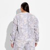 Women's Fleece Graphic Pullover Sweatshirt - Camo - 3 of 3