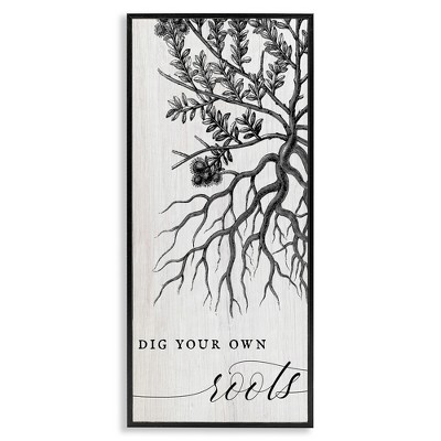 Stupell Industries Dig Your Own Roots Empowering, 10" x 24"