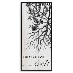 Stupell Industries Dig Your Own Roots Empowering, 10" x 24" - 1 of 4