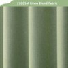 Sage Green Textured Farmhouse Shower Curtain 72x72 Inch Linen Fabric Liner - 2 of 4