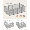 SONGMICS 20 Panels Pet Playpen with Floor, Small Animal Playpen, Pet Fence Indoor, DIY Plastic Enclosure for Guinea Pigs, Bunny, Hamsters, Hedgehogs - 3 of 4