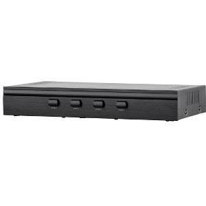 Monoprice SS-4 Premium 4 Channel Speaker Selector, With Impedance Protection, Supports 12-16 AWG Speaker Wire, Individual Zone On/Off Buttons - 1 of 4