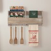 Sawyer Mill Red Chicken Muslin Unbleached Natural Tea Towel 19x28 VHC Brands - 4 of 4