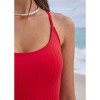 VENUS Womens Superrib Tie Back One-Piece - 3 of 4