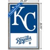 Trends International MLB Kansas City Royals - Logo 22 Framed Wall Poster Prints - 3 of 4