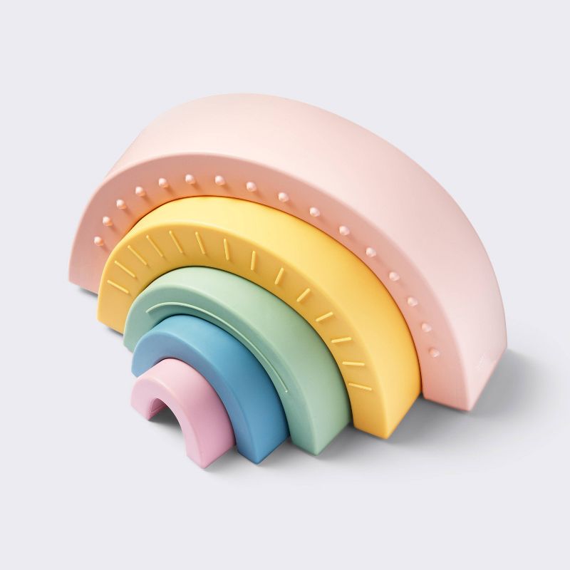Silicone Toy - Rainbow Stacker - Cloud Island&#8482;, 4 of 8
