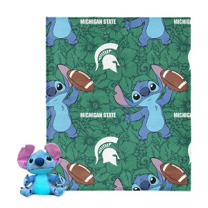 NCAA Enroll Stitch Hugger Pillow & Silk Touch Throw Blanket Set 40x50 Inches - 1 of 4