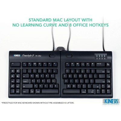 Kinesis KB830HMBBLK Freestyle2 Keyboard for Mac - Computer Keyboards