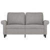 vidaXL 2-Seater Sofa Light Gray 47.2 in. Fabric - 3 of 4