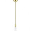 Livex Lighting Munich 1 - Light Pendant in  Satin Brass - 4 of 4