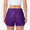 Anna-Kaci Women's Sequin Shorts Elastic Waist Sparkly Party Bottoms with Pockets - 4 of 4