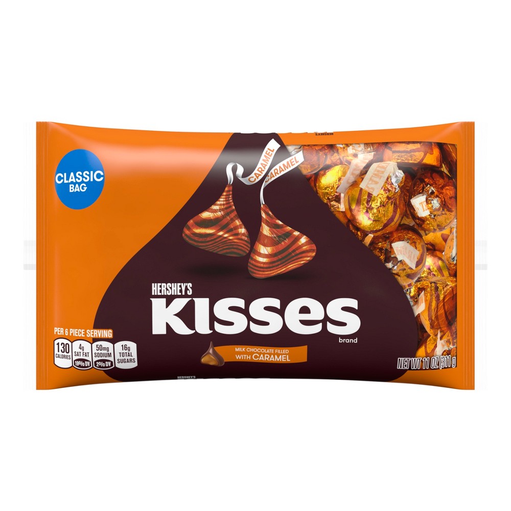 UPC 034000126231 product image for HERSHEY'S KISSES Milk Chocolate Filled with Caramel - 11oz | upcitemdb.com