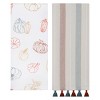 2pk Thanksgiving Dishtowels Pumpkin and Stripe - Bullseye's Playground™ - 2 of 4