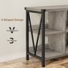 8 Cube Storage Organizer Book shelf, 3 Tier Horizontal Bookcase, Industrial Storage Bookcase for Entryway, Long Low Bookshelf for Living Room - 4 of 4