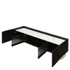 NicBex TV Stand Sleek Design TV Stand with Fluted Glass Contemporary Entertainment Center for TVs Up to 70 Inches with Gold Frame Base - 4 of 4